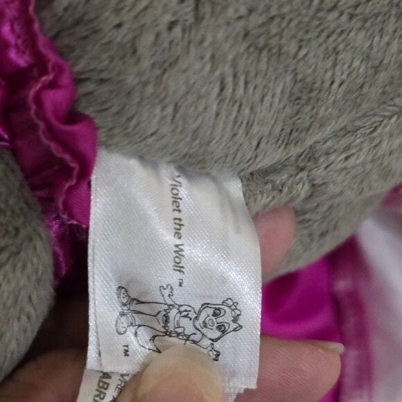 Fiesta Great Wolf lodge 16" Violet the Wolf NWT Pink dress and undies tags plush - Picture 4 of 11